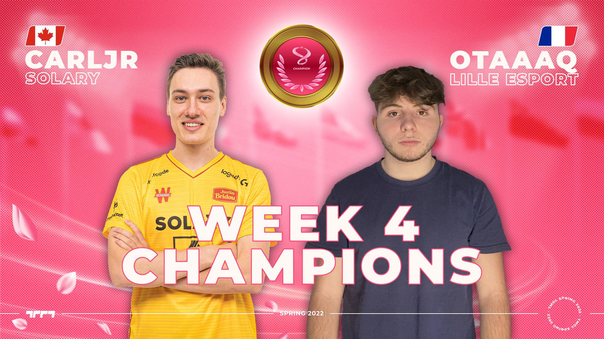Champion medal for CarlJr and Otaaaq in Week 4