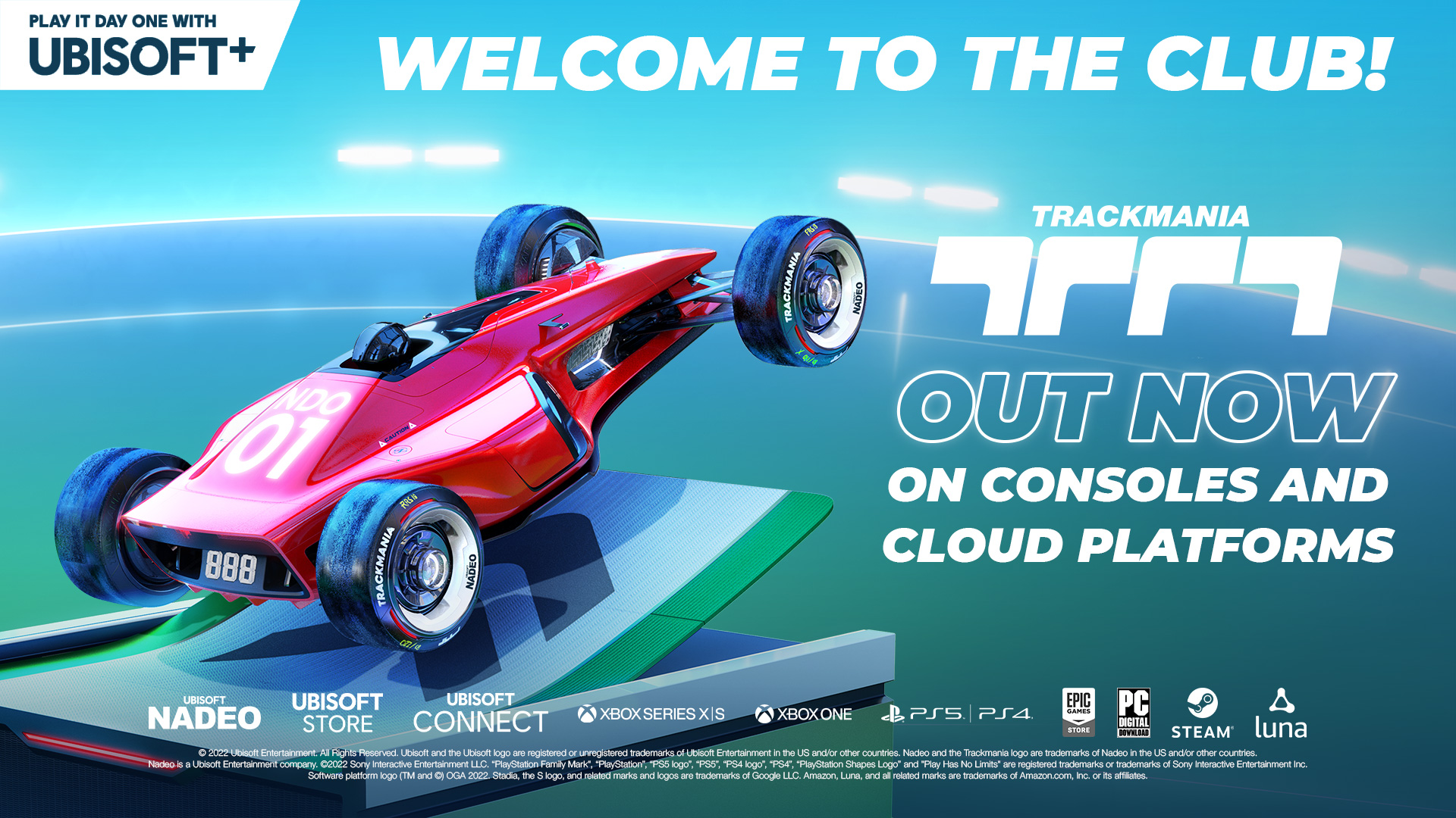 TRACKMANIA IS NOW AVAILABLE ON CONSOLES AND ON CLOUD PLATFORM 