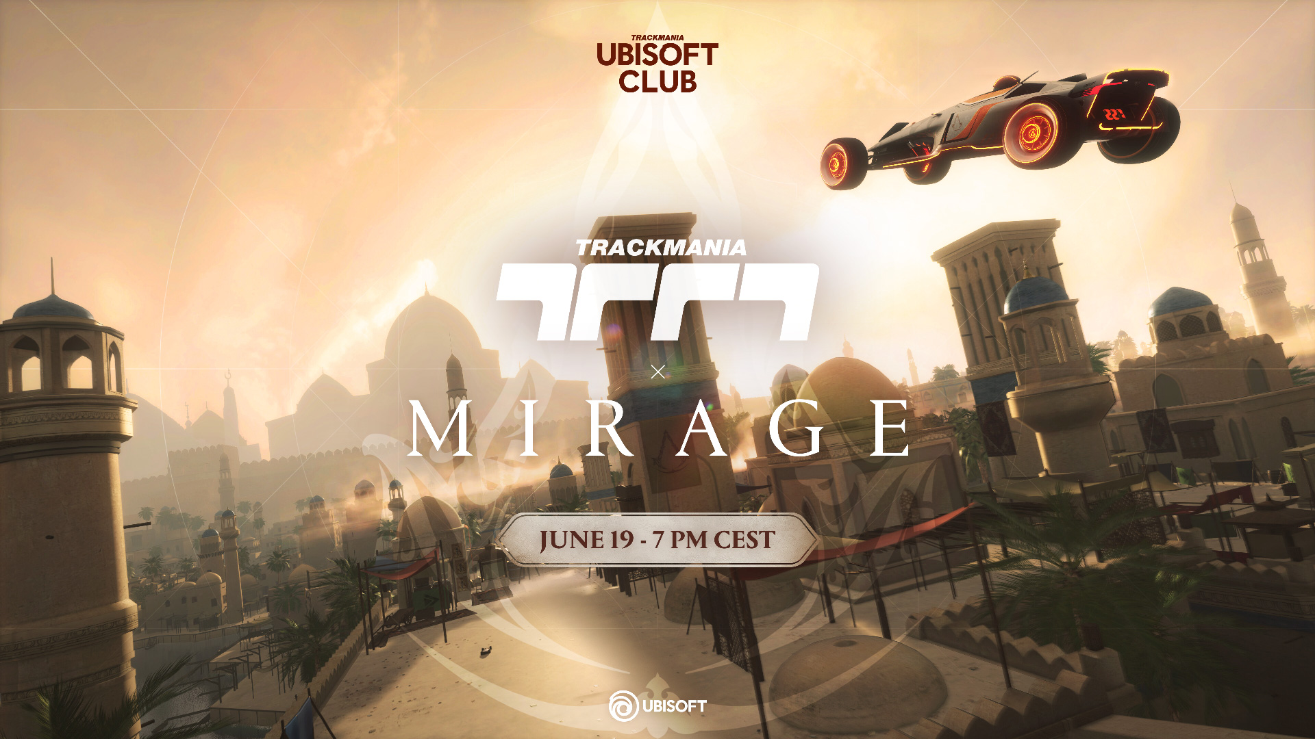 TRACKMANIA PARTNERS WITH ASSASSIN’S CREED MIRAGE FOR THE LAUNCH OF UBISOFT CLUB