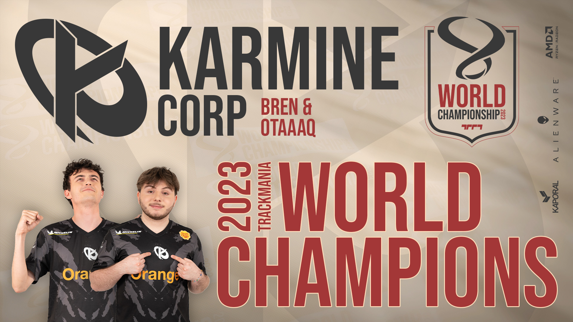 Karmine Corp – bren and Otaaaq are the Trackmania 2023 World Champions