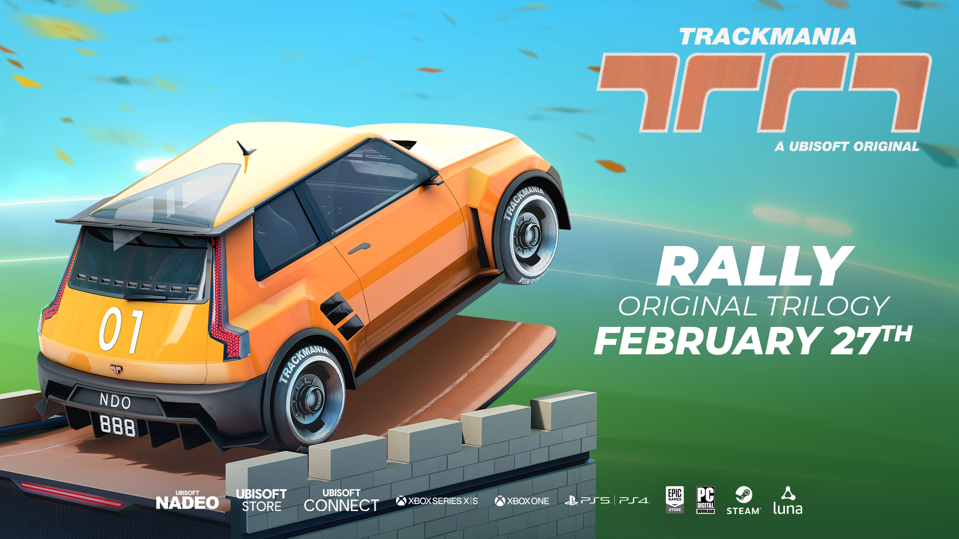 THE RALLY CAR IS ARRIVING IN TRACKMANIA ON FEBRUARY 27TH!